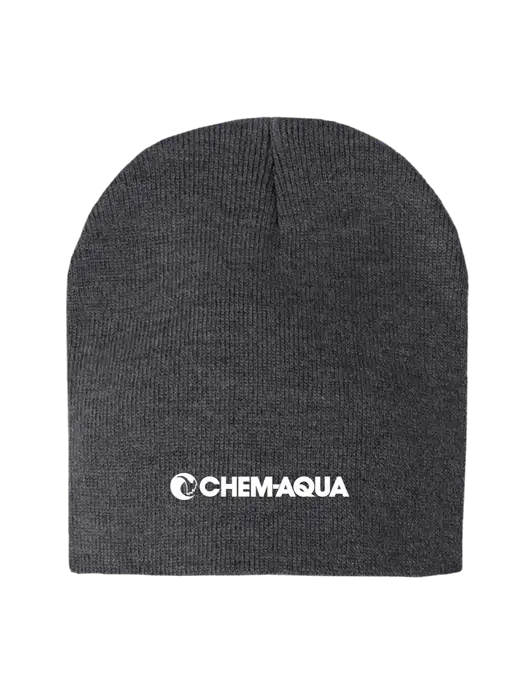 Charcoal Heather Element Knit Beanie w/Chem-Aqua Logo