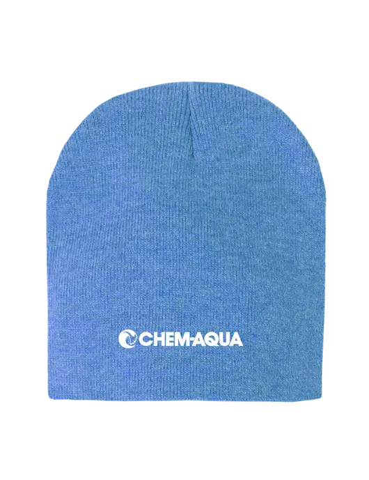 Royal Heather Element Knit Beanie w/Chem-Aqua Logo